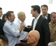 Governador Carlos Massa Ratinho Júnior dá posse ao secretário de Estado da Infrestrurura e Logística, Sandro Alex, e ao diretor do Departamento de Estradas e Rodagem (DER), João Alfredo zampieri  -  Curitiba, 13/02/2019  -  Foto: Jaelson Lucas/ANPr