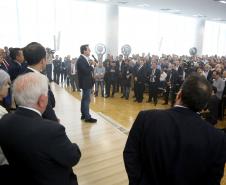 Governador Carlos Massa Ratinho Júnior dá posse ao secretário de Estado da Infrestrurura e Logística, Sandro Alex, e ao diretor do Departamento de Estradas e Rodagem (DER), João Alfredo zampieri  -  Curitiba, 13/02/2019  -  Foto: Jaelson Lucas/ANPr