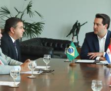 Governador Carlos Massa Ratinho Júnior recebe comitiva do Governo do Paraguai  -  Curitiba, 14/02/2019  -  Foto: Rodrigo Félix Leal/ANPr