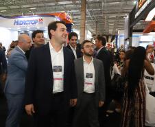 O governador Carlos Massa Ratinho Júnior esteve nesta terça-feira (19) na Intermodal South America 2019, maior feira do setor de logística e comércio exterior da América Latina, onde o Estado está presente com um estande dos Portos do Paraná.  -  São Paulo, 19/03/2019  -  Foto: Rodrigo Félix Leal/ANPr