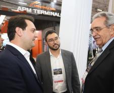 O governador Carlos Massa Ratinho Júnior esteve nesta terça-feira (19) na Intermodal South America 2019, maior feira do setor de logística e comércio exterior da América Latina, onde o Estado está presente com um estande dos Portos do Paraná.  -  São Paulo, 19/03/2019  -  Foto: Rodrigo Félix Leal/ANPr