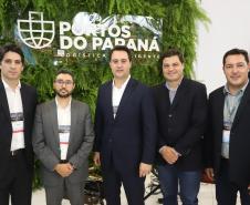 O governador Carlos Massa Ratinho Júnior esteve nesta terça-feira (19) na Intermodal South America 2019, maior feira do setor de logística e comércio exterior da América Latina, onde o Estado está presente com um estande dos Portos do Paraná.  -  São Paulo, 19/03/2019  -  Foto: Rodrigo Félix Leal/ANPr