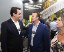 O governador Carlos Massa Ratinho Júnior esteve nesta terça-feira (19) na Intermodal South America 2019, maior feira do setor de logística e comércio exterior da América Latina, onde o Estado está presente com um estande dos Portos do Paraná.  -  São Paulo, 19/03/2019  -  Foto: Rodrigo Félix Leal/ANPr