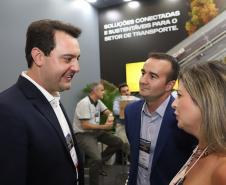 O governador Carlos Massa Ratinho Júnior esteve nesta terça-feira (19) na Intermodal South America 2019, maior feira do setor de logística e comércio exterior da América Latina, onde o Estado está presente com um estande dos Portos do Paraná.  -  São Paulo, 19/03/2019  -  Foto: Rodrigo Félix Leal/ANPr