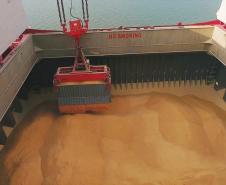 Porto de Antonina exporta farelo de soja não transgênica. Foto: Arquivo/TPPF