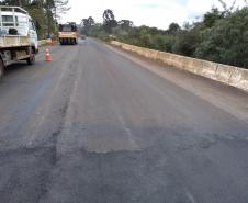 recapeamento da rodovia PR-170, trecho Entr. BR-153(Jangada do Sul) - Bituruna. Executados 25 km do total de 46,27 km.  -  Curitiba, 02/04/2019  -  Foto: Divulgação DER/SEIL