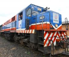 A Ferroeste (Estrada de Ferro Paraná Oeste S.A.) faturou R$ 9 milhões nos três primeiros meses de 2019, melhor resultado de um primeiro trimestre de sua história. Nesse período passaram pelos 250 quilômetros do trecho entre Cascavel e Guarapuava 308.137 toneladas de produtos, sendo 205.086 de granéis – pela primeira vez esse trimestre, que contempla a colheita da safra de soja, alcança a marca de pelo menos 200 mil toneladas.  -  Guarapuava, 04/04/2019  -  Foto: Jaelson Lucas/ANPr