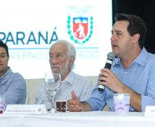 O governador Carlos Massa Ratinho Junior  participa de coletiva na Expolondrina nesta quarta-feira (10).  Londrina, 10/04/2019 -  Foto: Rodrigo Félix Leal/ANPr