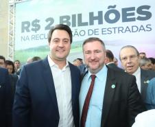 O governador Carlos Massa Ratinho Junior lançou, nesta terça-feira (07), o Programa de Revitalização das Estradas, que vai beneficiar todas as regiões do Paraná. Foto: Rodrigo Felix Leal/ANPr