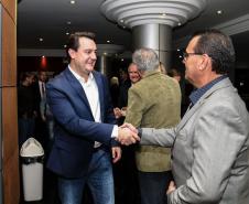 O governador Carlos Massa Ratinho Junior participa de reunião com associados do Sinduscon-PR.   Curitiba, 07/05/2019 -  Foto: Geraldo Bubniak/ANPr