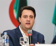 O governador Carlos Massa Ratinho Junior participa de reunião com associados do Sinduscon-PR.   Curitiba, 07/05/2019 -  Foto: Geraldo Bubniak/ANPr