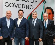 O governador Carlos Massa Ratinho Junior participa de reunião com associados do Sinduscon-PR.   Curitiba, 07/05/2019 -  Foto: Geraldo Bubniak/ANPr