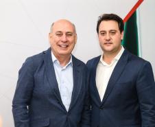O governador Carlos Massa Ratinho Junior participa de reunião com associados do Sinduscon-PR.   Curitiba, 07/05/2019 -  Foto: Geraldo Bubniak/ANPr