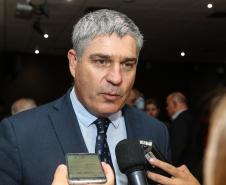 O governador Carlos Massa Ratinho Junior participa de reunião com associados do Sinduscon-PR.   Curitiba, 07/05/2019 -  Foto: Geraldo Bubniak/ANPr