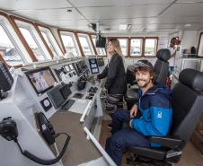 Durante todo o mês de junho, o Porto de Paranaguá vai receber o navio de ensino Ciências do Mar I, da Universidade Federal do Rio Grande do Sul. A embarcação está a serviço dos cursos de Ciências do Mar da Região Sul do Brasil e atenderá alunos do Centro de Estudos do Mar, da Universidade Federal do Paraná (UFPR), e da Universidade Estadual do Oeste do Paraná (Unioeste). Foto: Claudio Neves/APPA