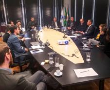 A Administração dos Portos do Paraná vai retomar os estudos para implantação do sistema unificado de identificação, rastreamento e autenticação de mercadorias no Estado. O diretor-presidente Luiz Fernando Garcia participou nesta terça-feira (11) do 3º Workshop Brasil ID Smart Port, na sede do Ministério Público do Estado, em Curitiba.  - Curitiba, 11/06/2019  -  Foto: Cláudio Neves/APPA