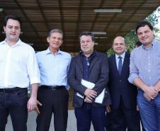 Governador carlos Massa Ratinho Junior durante encontro com o diretor - geral brasileiro da Itaipu Binacional, general Joaquin Silva e Luna  -  Foz do Iguaçu, 12/06/2019  -  Foto: Rodrigo Félix Leal/ANPr
