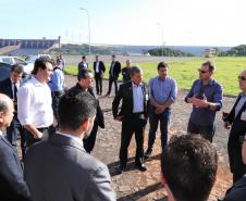 Governador carlos Massa Ratinho Junior durante encontro com o diretor - geral brasileiro da Itaipu Binacional, general Joaquin Silva e Luna  -  Foz do Iguaçu, 12/06/2019  -  Foto: Rodrigo Félix Leal/ANPr