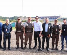 Governador carlos Massa Ratinho Junior durante encontro com o diretor - geral brasileiro da Itaipu Binacional, general Joaquin Silva e Luna  -  Foz do Iguaçu, 12/06/2019  -  Foto: Rodrigo Félix Leal/ANPr