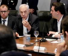 Governador Carlos Massa Ratinho Junior coordena reunião com a equipe de governo.  -  Curitiba, 25/06/2019  -  Foto: Valdelino Alves Pontes