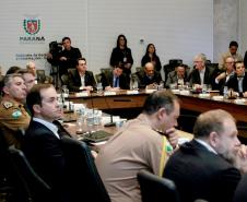 Governador Carlos Massa Ratinho Junior coordena reunião com a equipe de governo.  -  Curitiba, 25/06/2019  -  Foto: Valdelino Alves Pontes