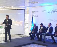 O secretário de Estado de Infraestrutura e Logística, Sandro Alex, participou da inauguração e falou sobre as iniciativas em andamento para melhorar a infraestrutura e reforçar o polo turístico de Foz do Iguaçu.  -  Foz do Iguaçu, 28/06/2019  -  Foto: Divulgação