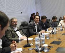 Governador Carlos Massa Ratinho Junior durante reunião com executivos da Klabin  -  Curitiba, 02/07/2019  -  Foto: Jaelson Lucas/ANPr