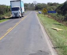 Governo alerta para os perigos causados pelo vandalismo de placas. Foto: Divulgação/DER