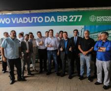 O governador Carlos Massa Ratinho Júnior inaugura nesta quinta-feira (10) , o viaduto da BR-277 e as obras de ampliação do Terminal de Contêineres de Paranaguá (TCP).Paranaguá, 09/10/2019 -  Foto: Geraldo Bubniak/AEN