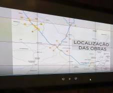 O governador Carlos Massa Ratinho Junior e o secretário de Infraestrutura e Logística, Sandro Alex, divulgaram nesta segunda-feira (21), quais as obras aprovadas pelo Governo do Estado para serem realizadas com os recursos do acordo de leniência firmado entre a concessionária Rodonorte e o Ministério Público Federal (MPF)