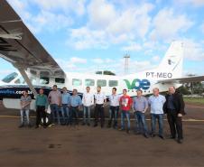 O Voe Paraná é o maior programa de aviação regional da Gol no País. Os trechos são operados em parceria com a empresa TwoFlex. O trajeto entre Campo Mourão e Curitiba deu início a este novo mapa aéreo no Estado, que conta com 67 novos voos semanais entre a capital e cidades do interior. Foto: Prefeitura de Campo Mourão