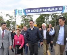 O governador concede coletiva à imprensa.Ponta Grossa, 23-10-19.Foto: Arnaldo Alves / AEN.