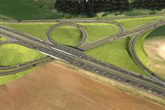 Imagem mostrando viaduto que será executado no trecho