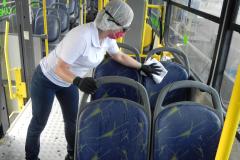Medidas de enfrentamento à pandemia nos ônibus e terminais