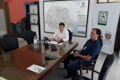 Bastidores da palestra online com o DG