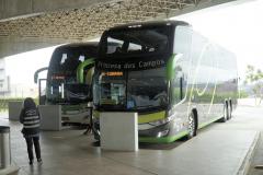 Ônibus na rodoviária de Curitiba