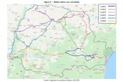 Mapa das novas concessões
