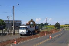 Serviços iniciais na PR-562, para adequação da rodovia e execução de terceiras faixas