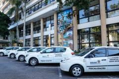Entrega de carros para fiscalização do transporte de passageiros