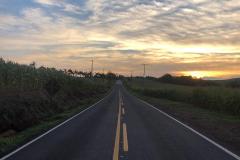 Trecho da PR-474 em Anahy, após serviços de conservação