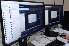 Computadores em uso no DER