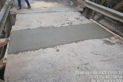 Substituição de concreto danificado no tabuleiro