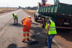 Serviços emergenciais na PR-239 entre Assis e Toledo