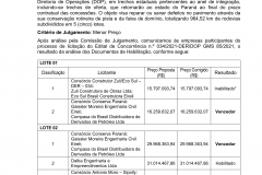 Resultado final conservação anel de integração