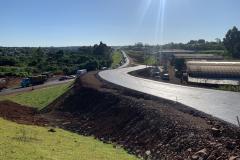 Execução de alças no viaduto Olindo Periolo