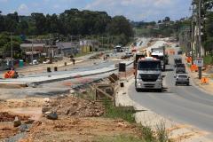 Obras de Duplicação da Rodovia dos Minerios. 