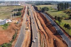 Serviços em andamento na BR-277