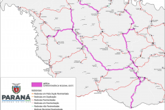 Mapa dos trechos atendidos