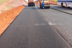 Obras de pavimentação da Estrada Boiadeira
