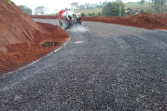 Etapa final da pavimentação da Estrada Boiadeira, setembro 2022